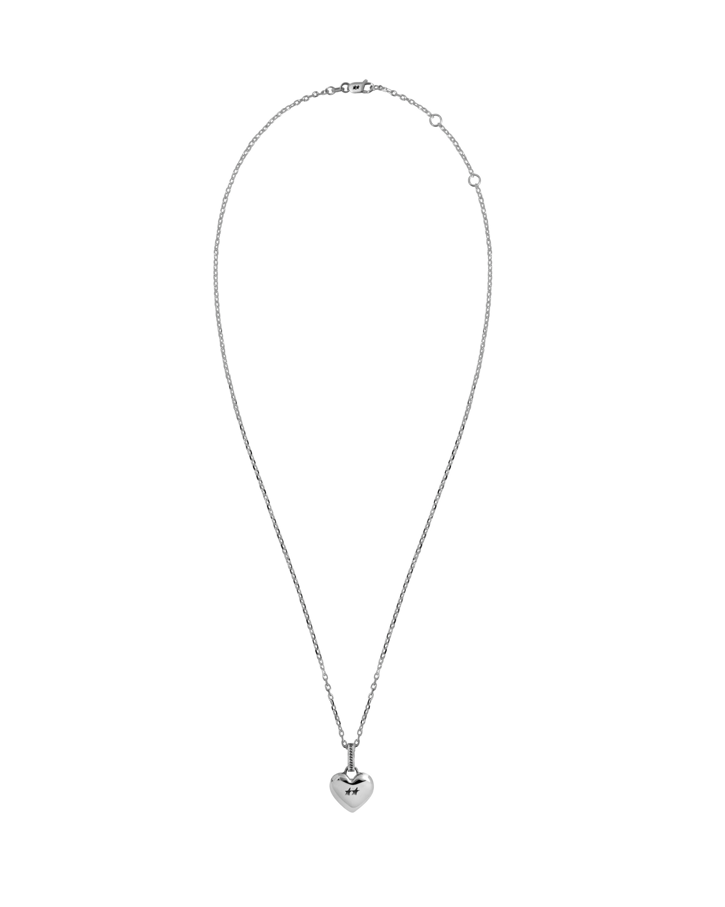 TwoJeys Heart Necklace — Silver