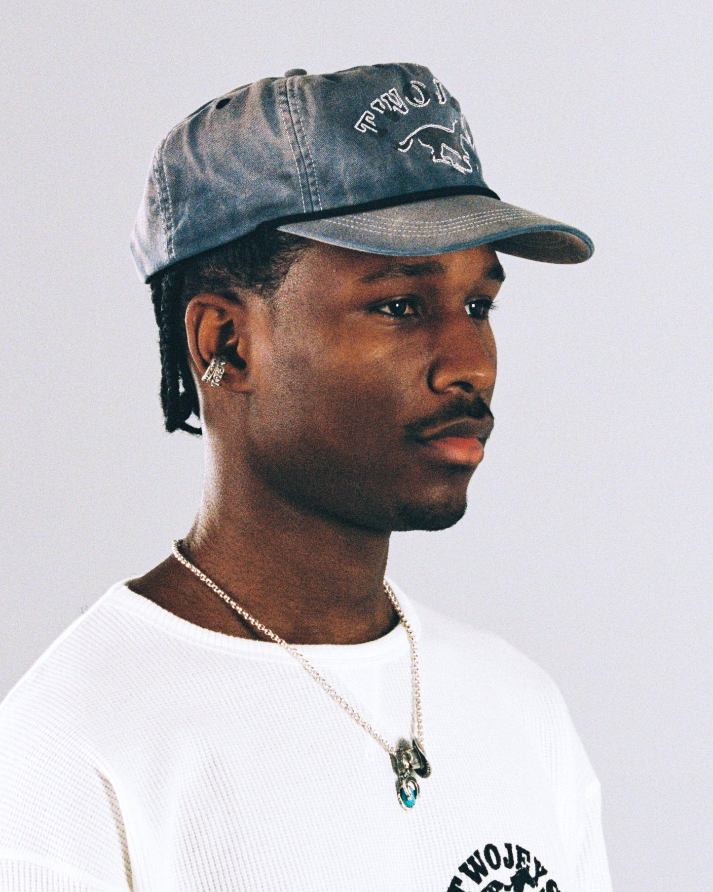 TwoJeys Sunfaded Blue Cap — Black