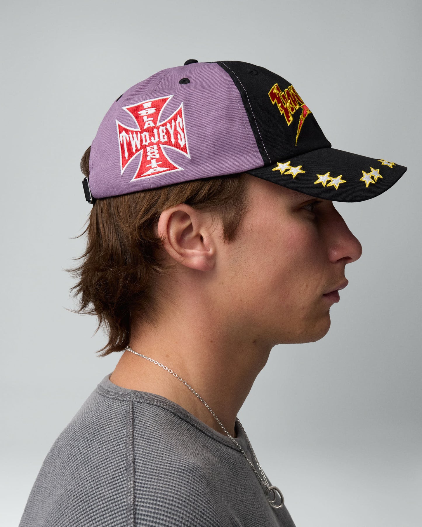 TwoJeys Embroidered Purple Dad Cap