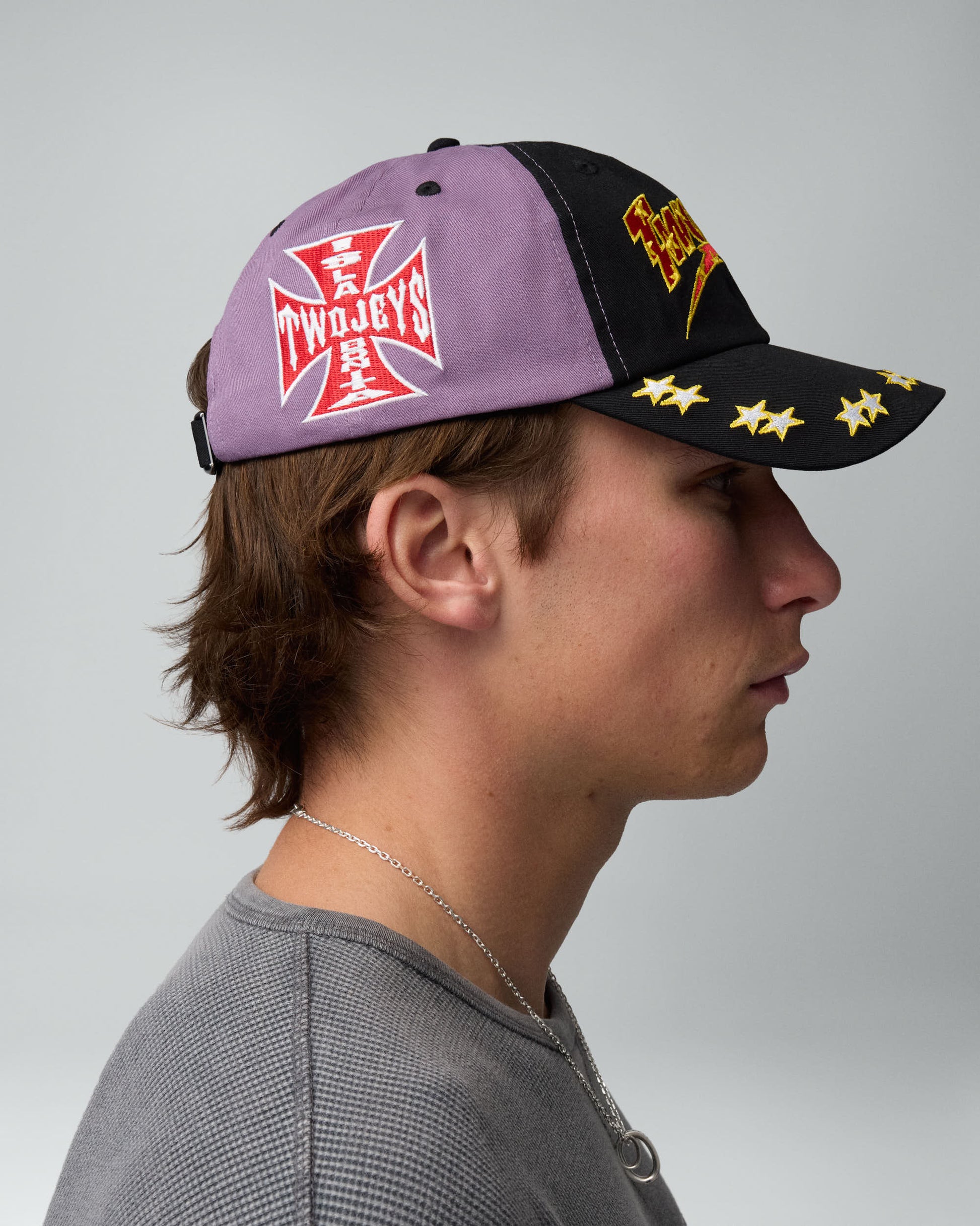 TwoJeys Embroidered Purple Dad Cap
