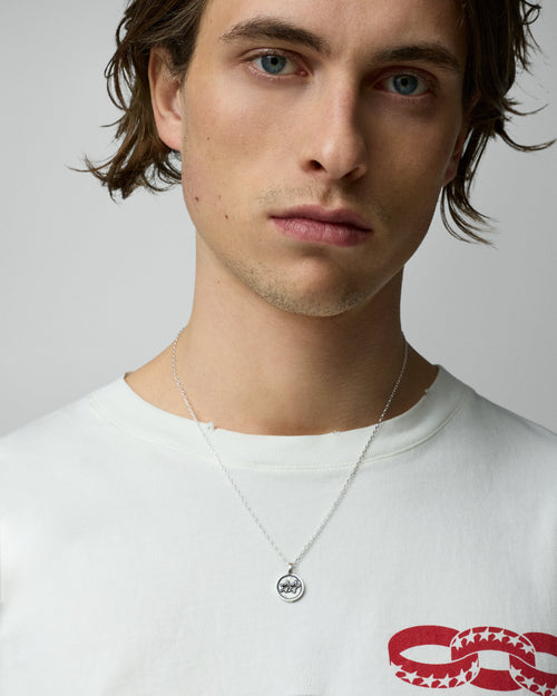TwoJeys Draft Icon Melted Necklace Silver