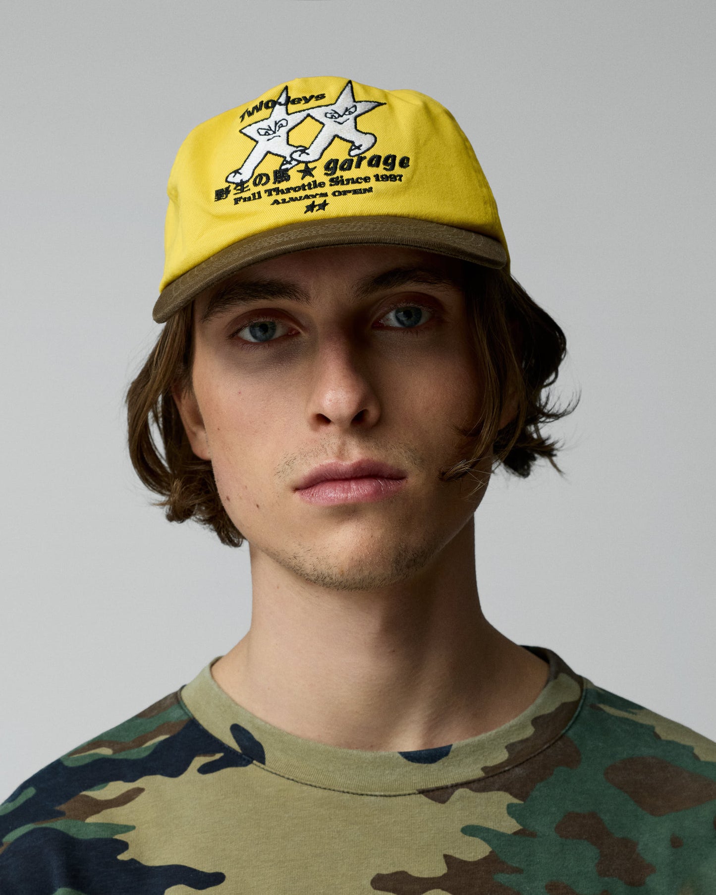 TwoJeys Sketchy Stars Cap — Yellow