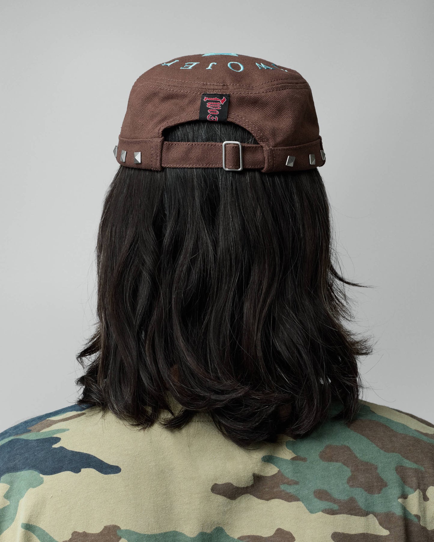 TwoJeys Studded Brown Guerrilla Cap