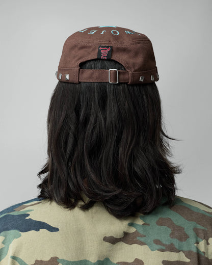 TwoJeys Studded Brown Guerrilla Cap