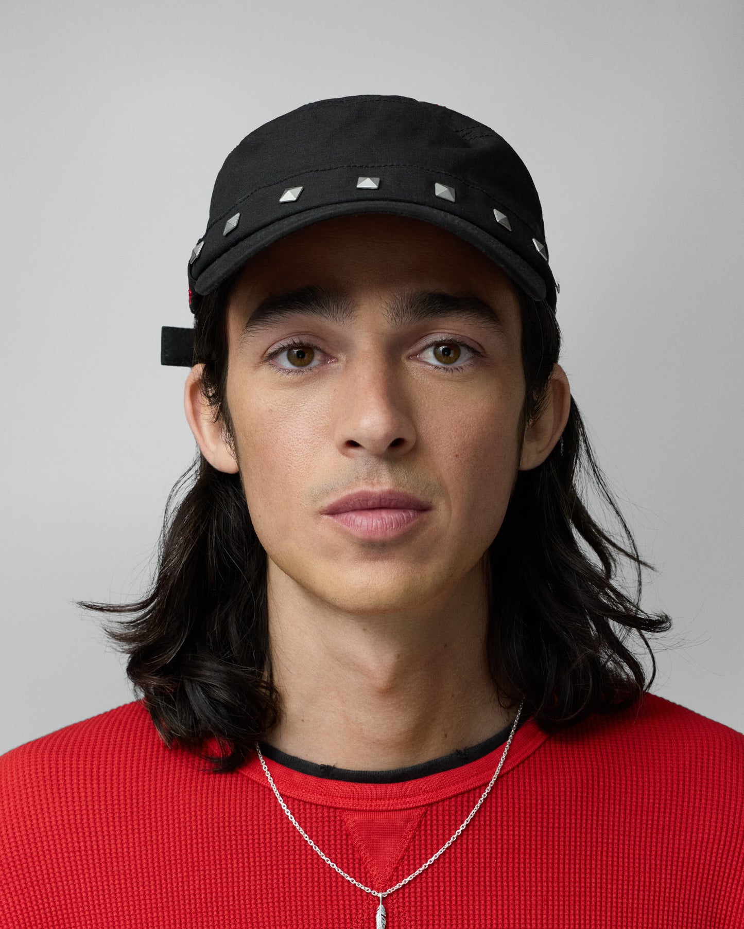 TwoJeys Studded Black Guerrilla Cap