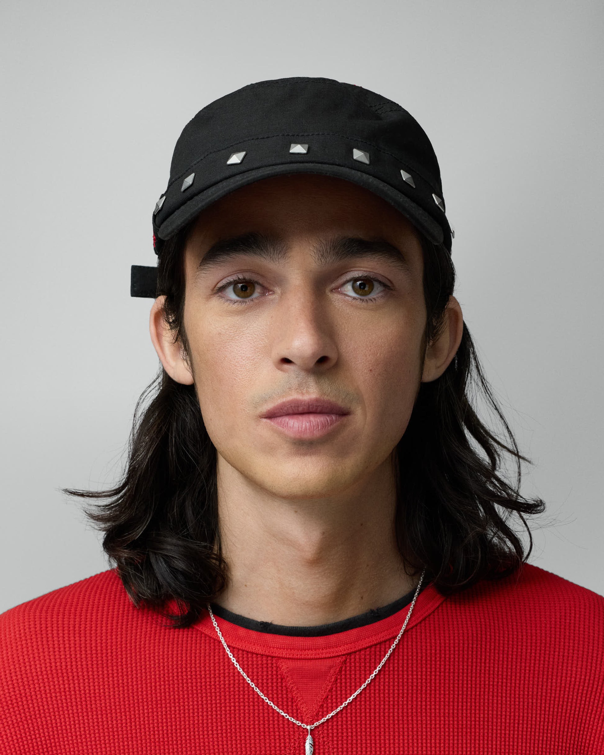 TwoJeys Studded Black Guerrilla Cap