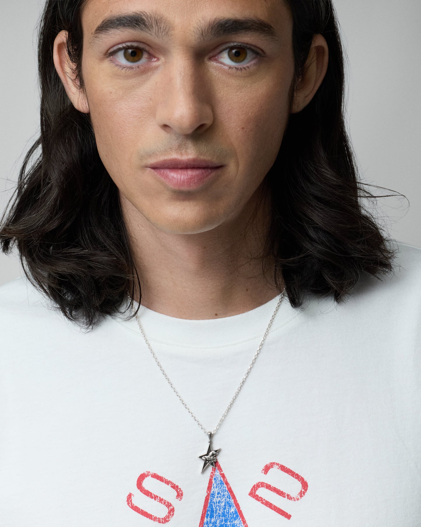 TwoJeys Star Horse Necklace — Silver