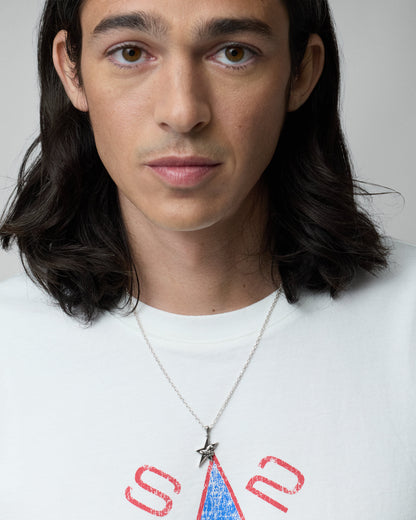 TwoJeys Star Horse Necklace — Silver