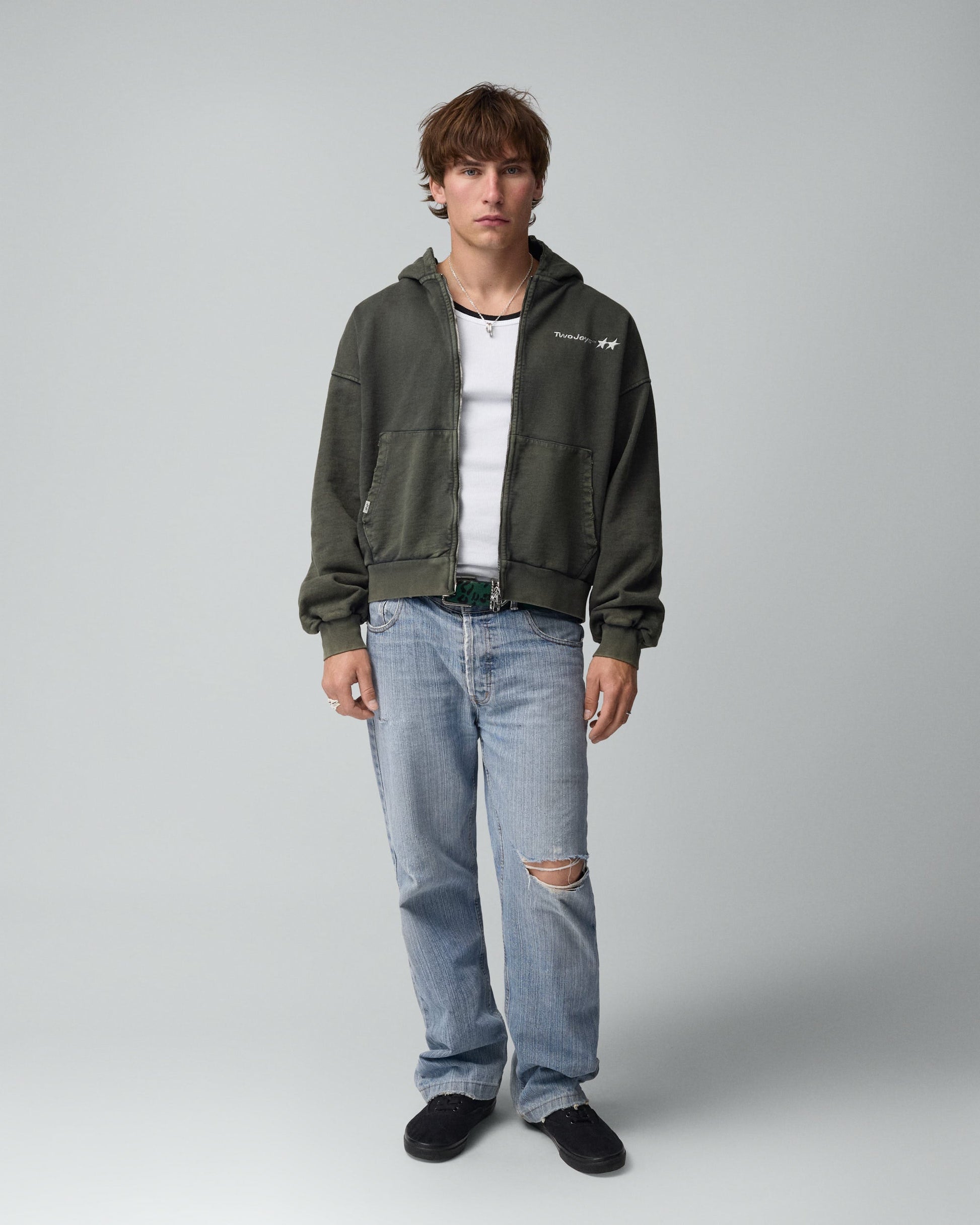 TwoJeys Icon Full-Zip Bodega Green