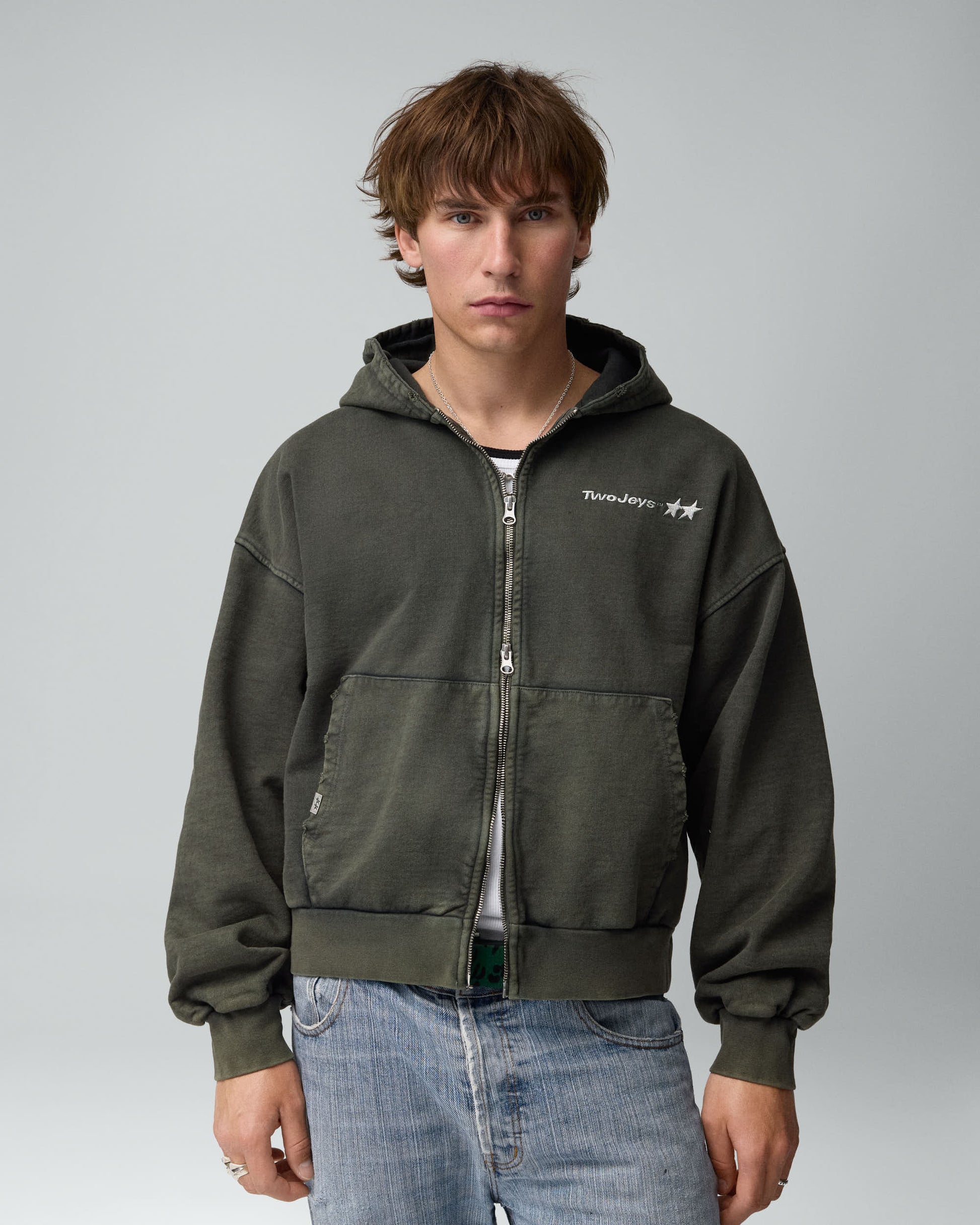 TwoJeys Icon Full-Zip Bodega Green