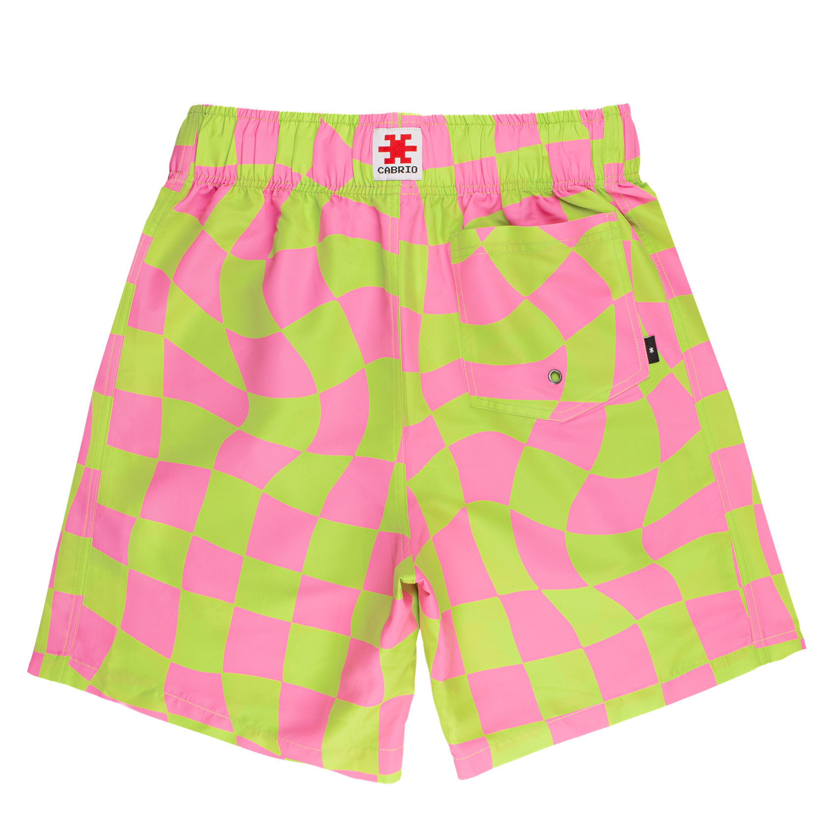 Cabrio Checks Pink/Green - back