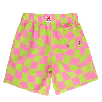 Cabrio Checks Pink/Green - back