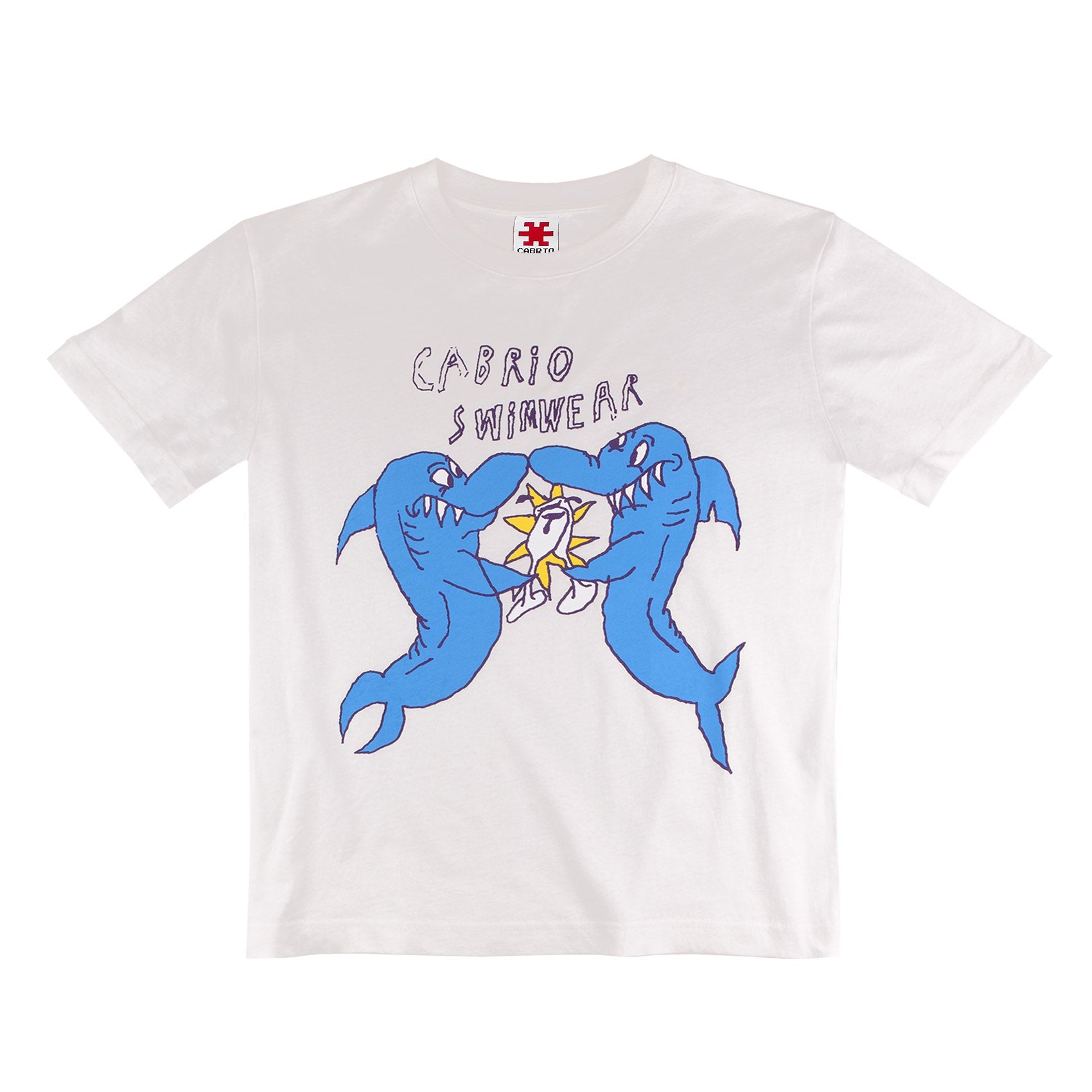 Cabrio Sharks Tee White
