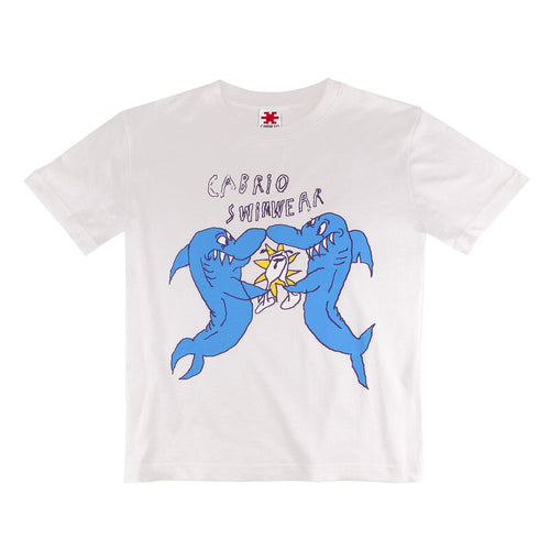 Cabrio Sharks Tee White
