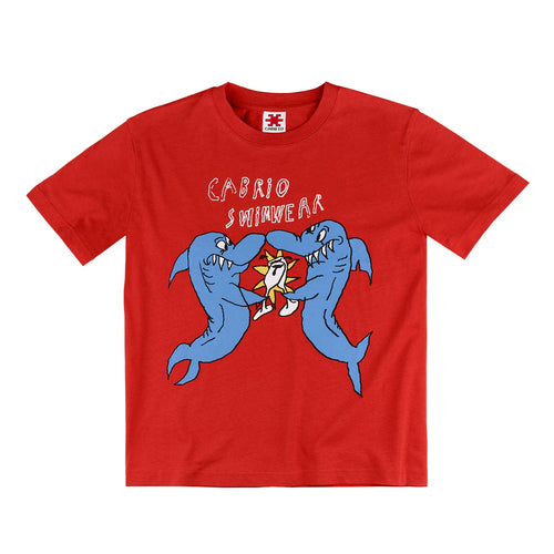 Cabrio Sharks Tee Red