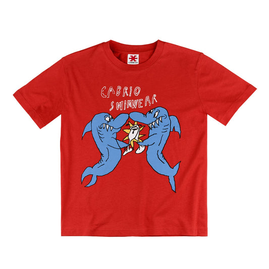Cabrio Sharks Tee Red