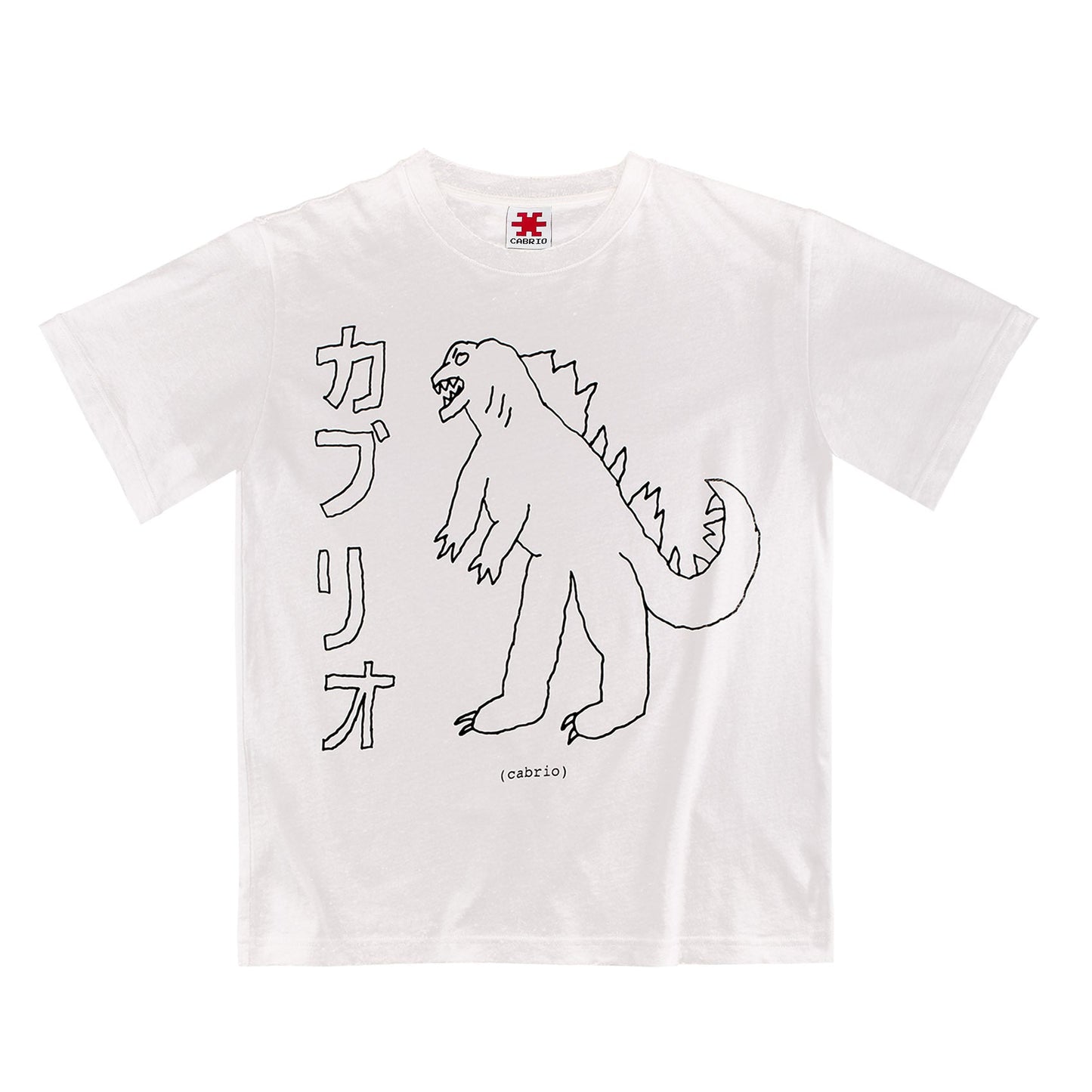 Cabrio Gozilla Tee White