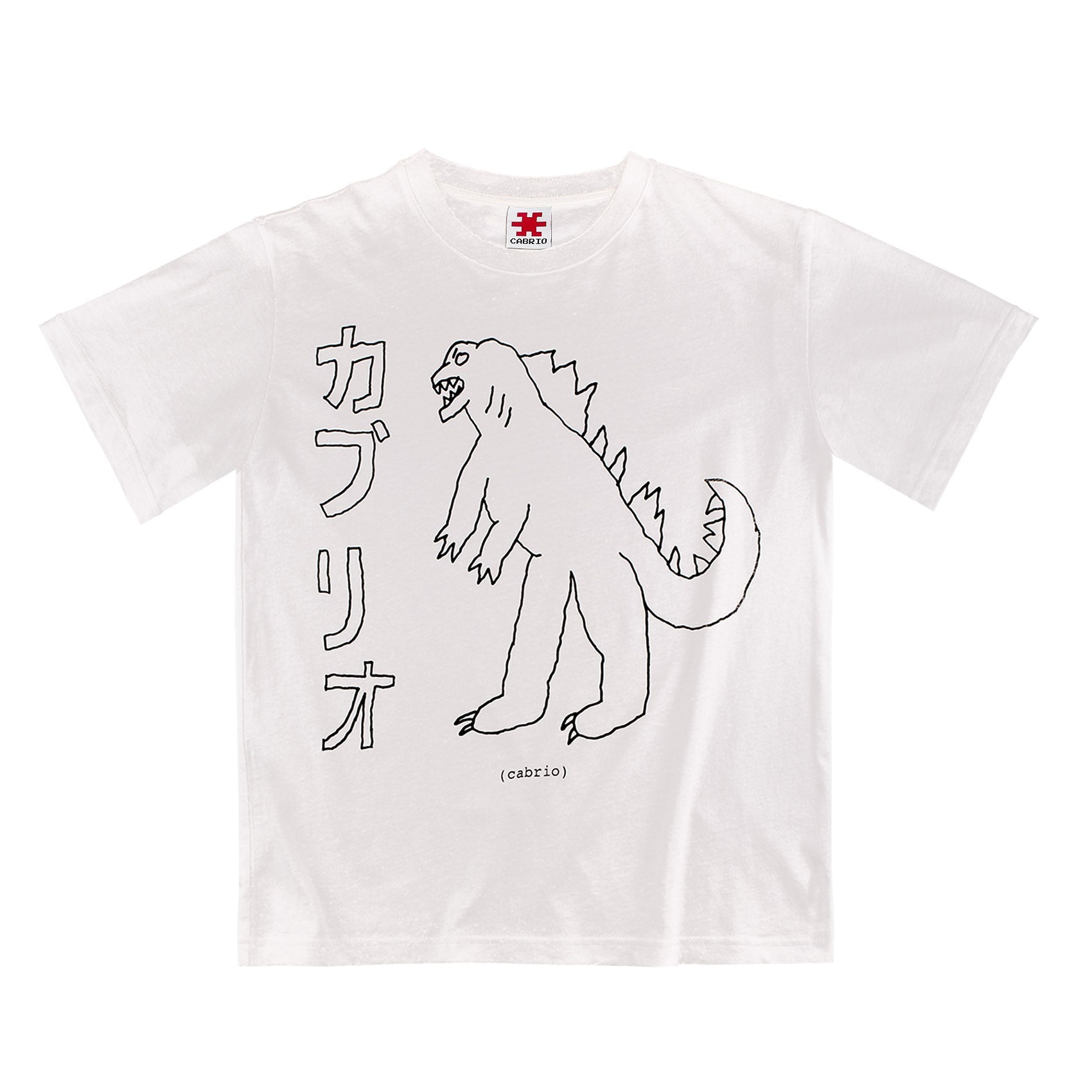 Cabrio Gozilla Tee White