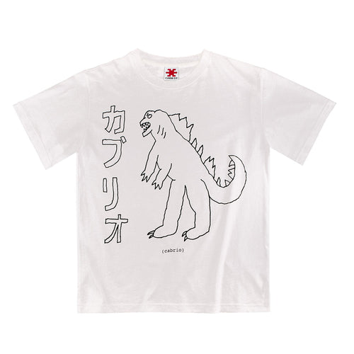 Cabrio Gozilla Tee White