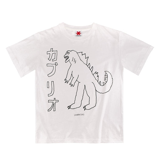 Cabrio Gozilla Tee White