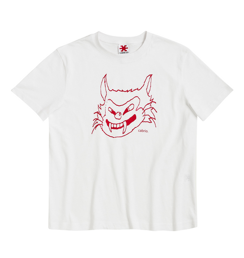 Cabrio Da Cat Tee White