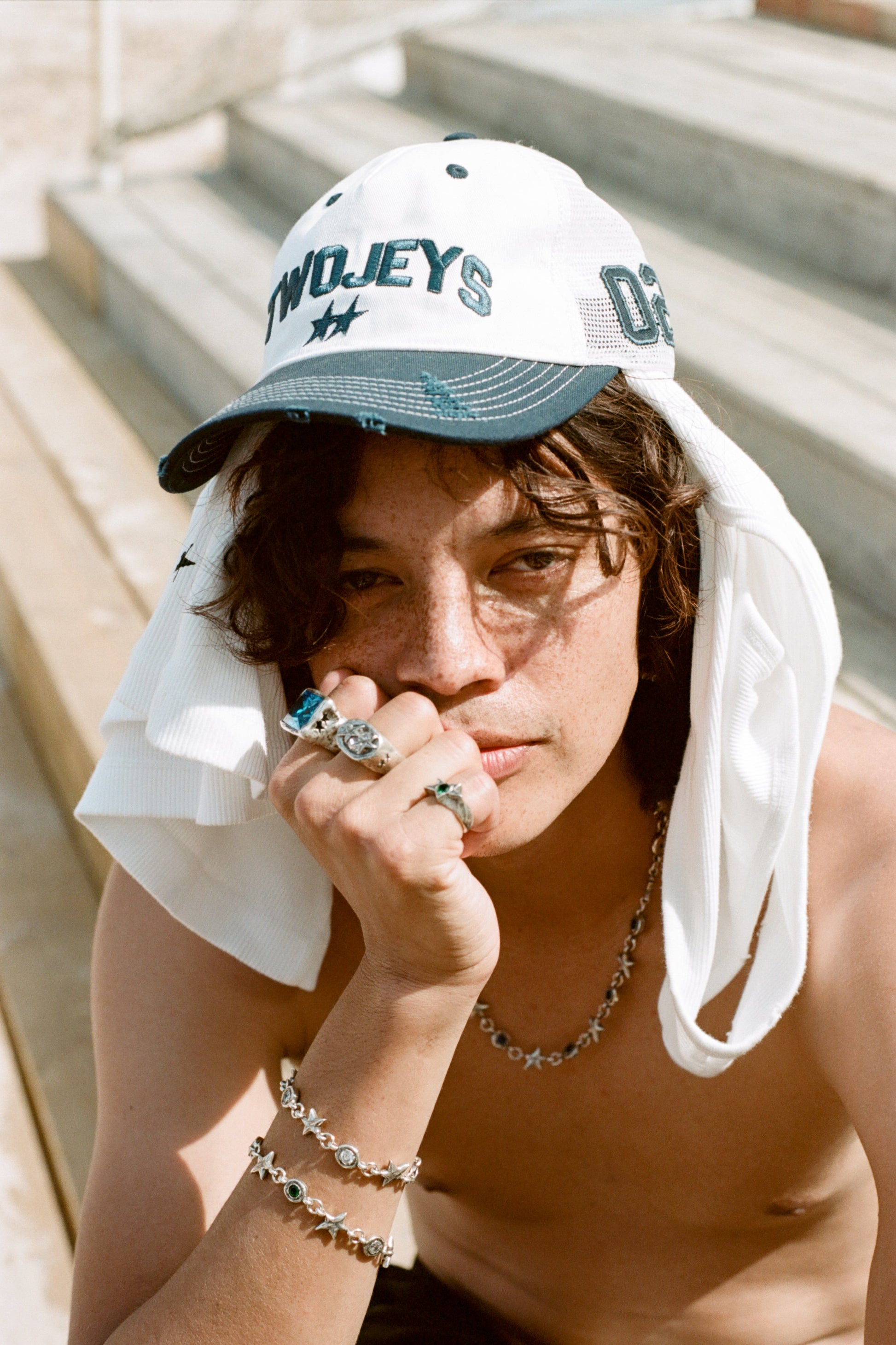 TwoJeys White Icon Trucker