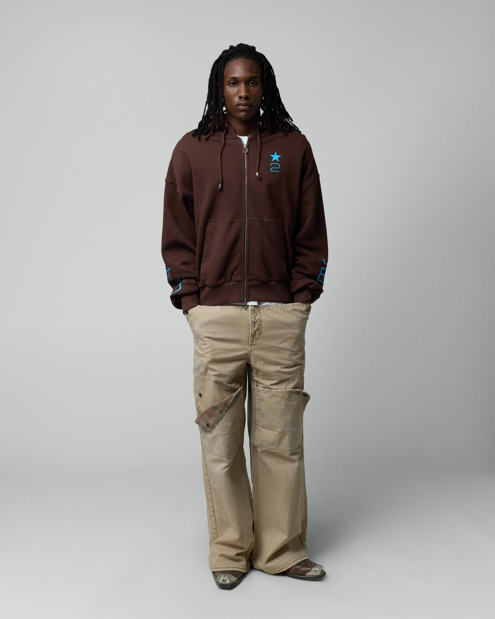 TwoJeys 2 JEYS Zipper Brown