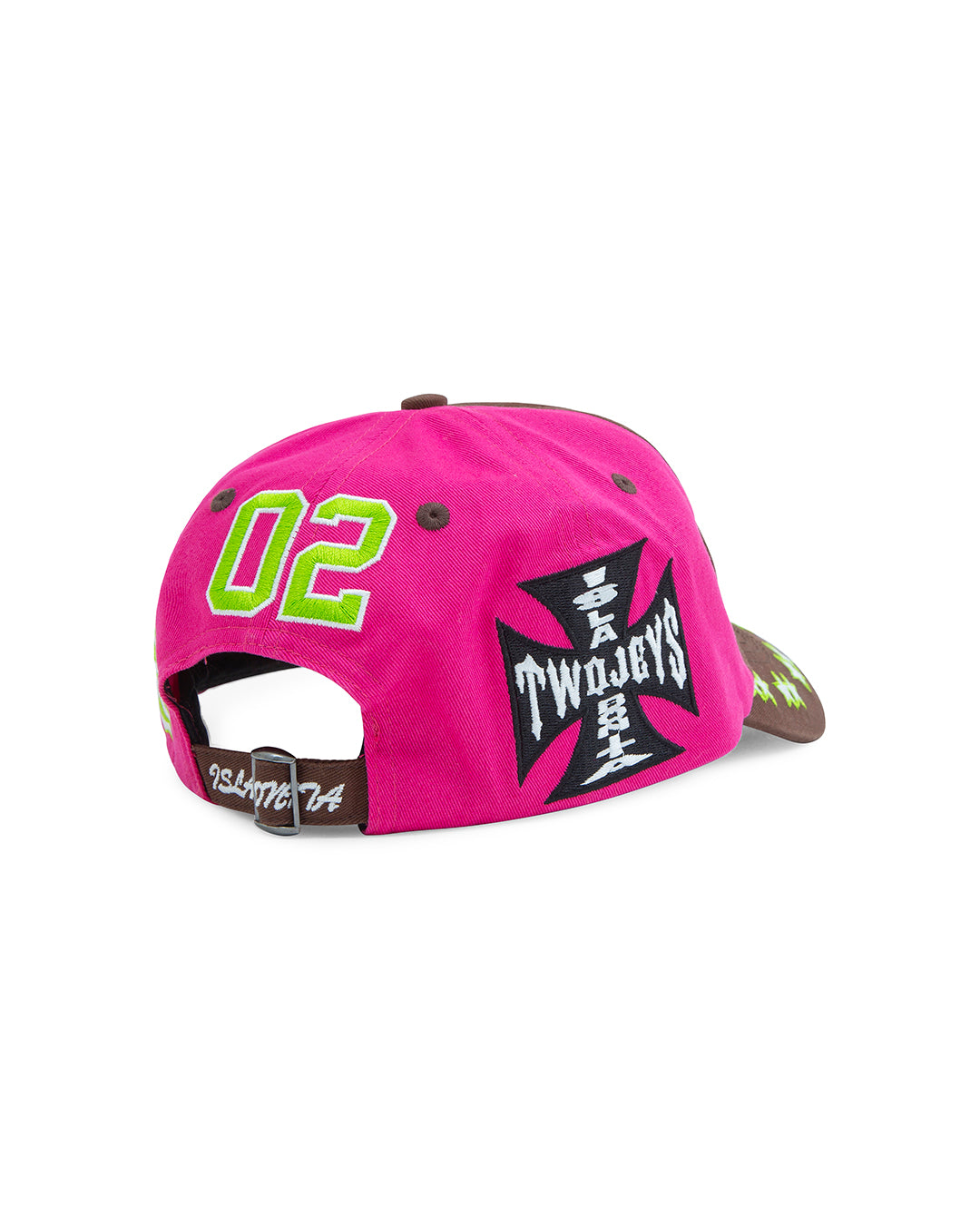 TwoJeys Embroidered Pink Dad Cap