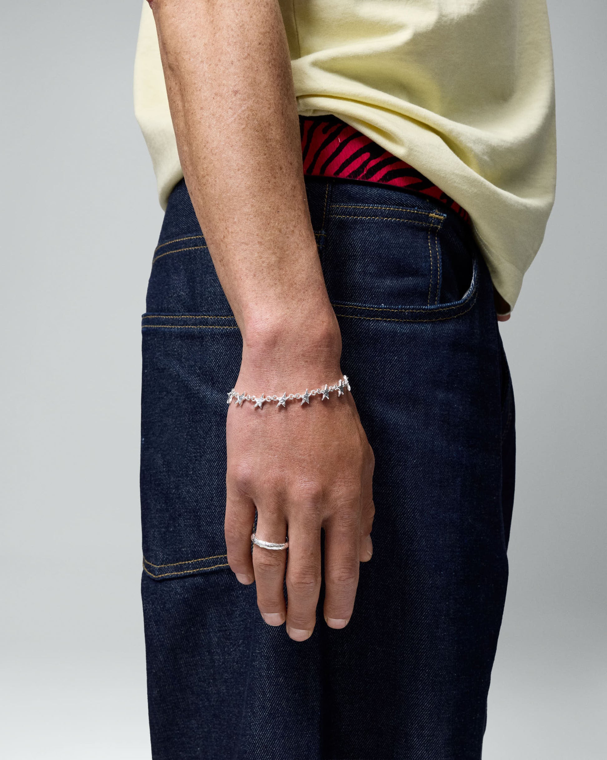 TwoJeys Organic Star Bracelet — Silver