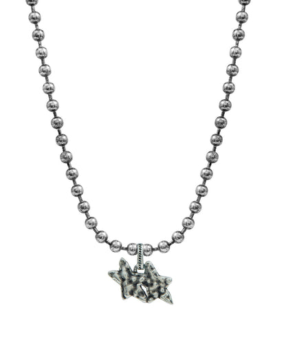TwoJeys Blue Melted Stars Ball Necklace