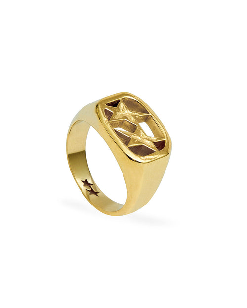 TwoJeys Framed Ring Gold