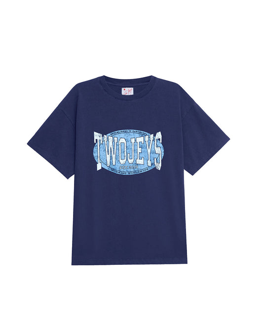TwoJeys Worldwide Navy Tee