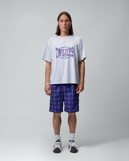 TwoJeys Worldwide Grey Melange Tee