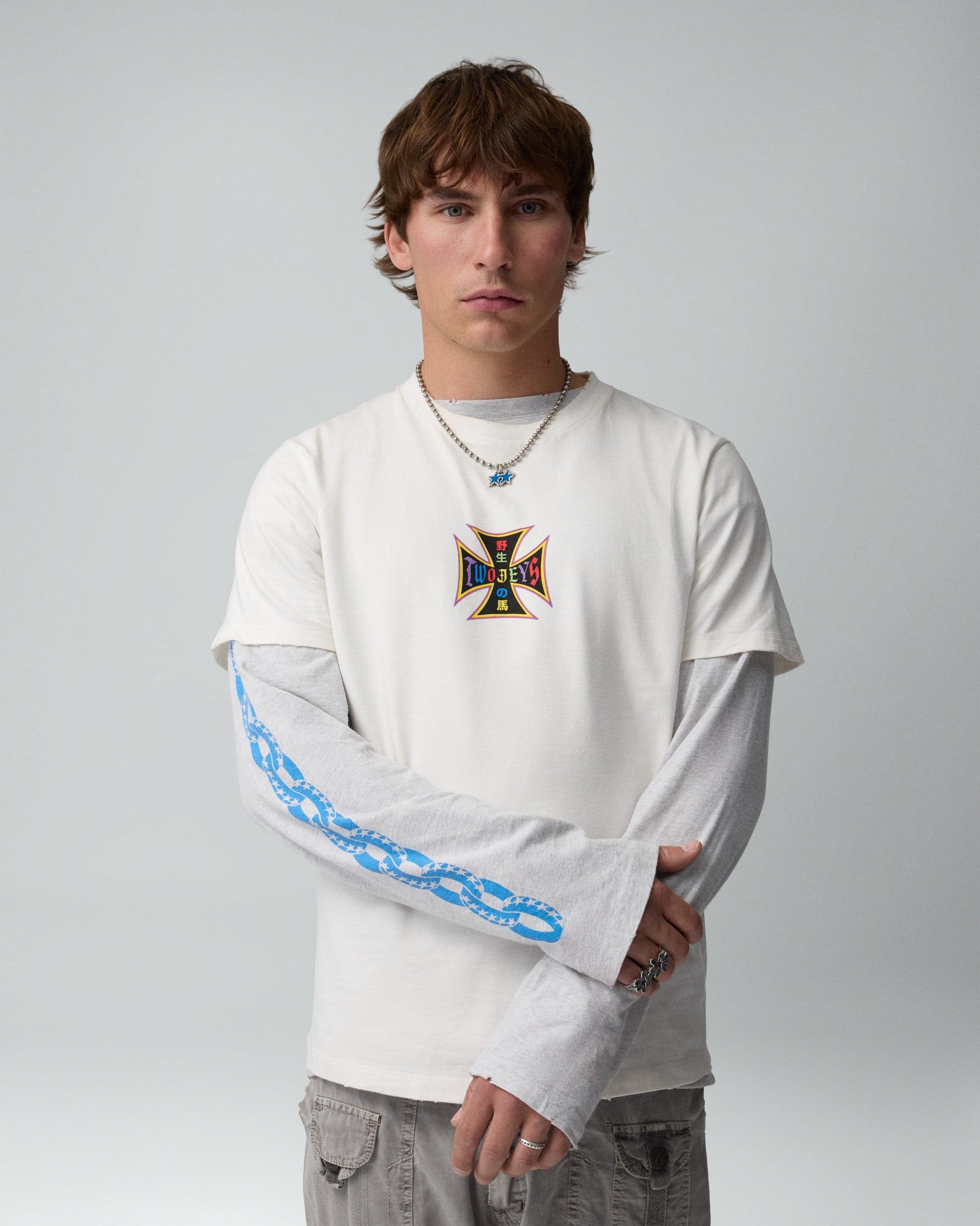 TwoJeys Axis White Tee