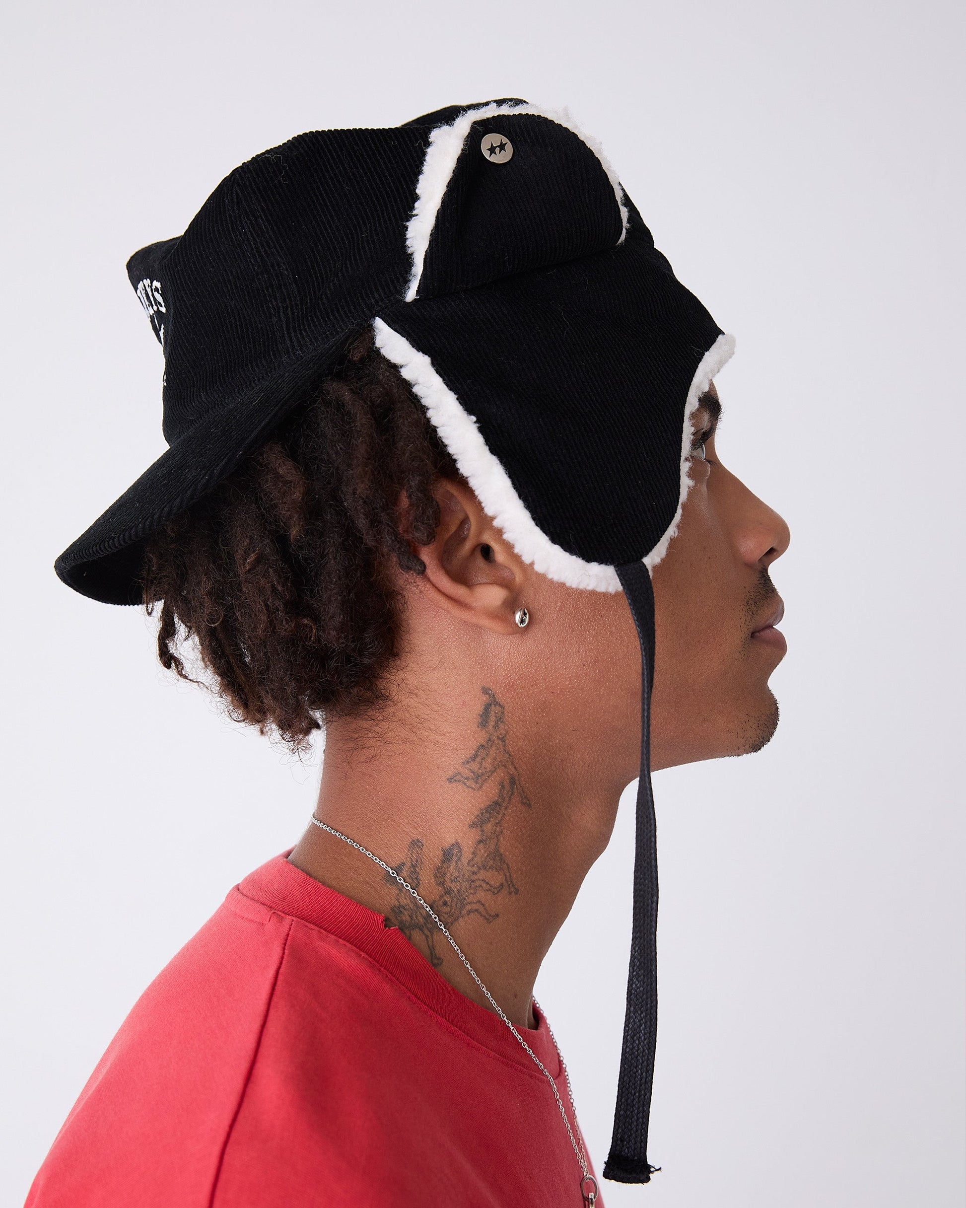 TwoJeys Heavy Silver Black Earflap