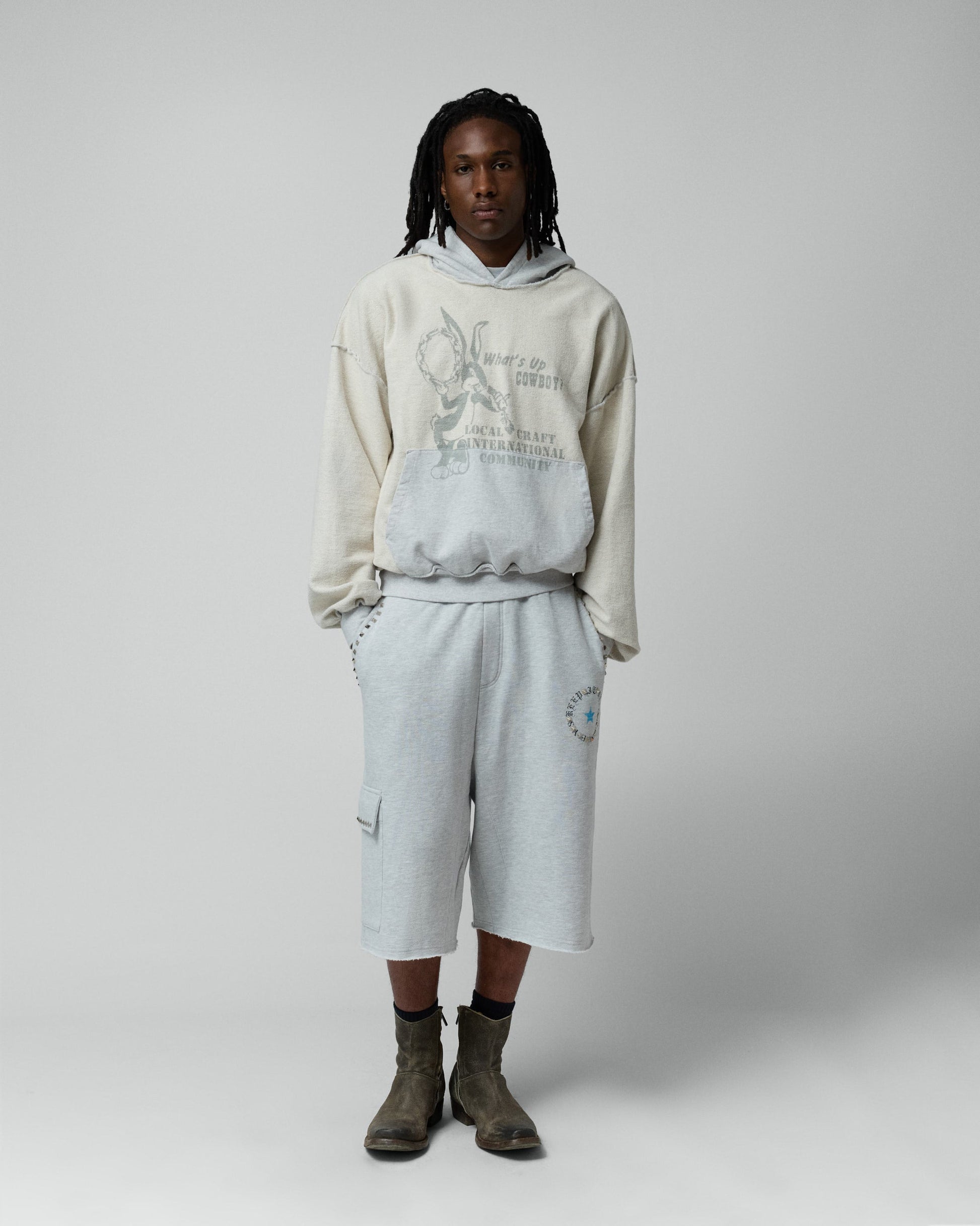TwoJeys Local Craft Hoodie Grey Melange