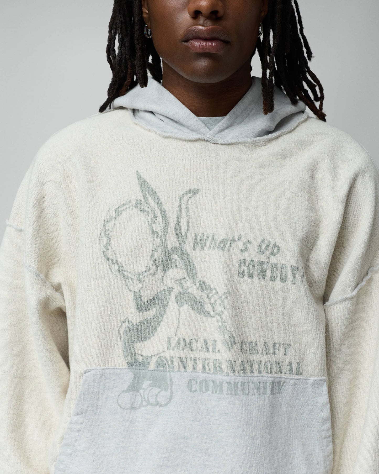 TwoJeys Local Craft Hoodie Grey Melange