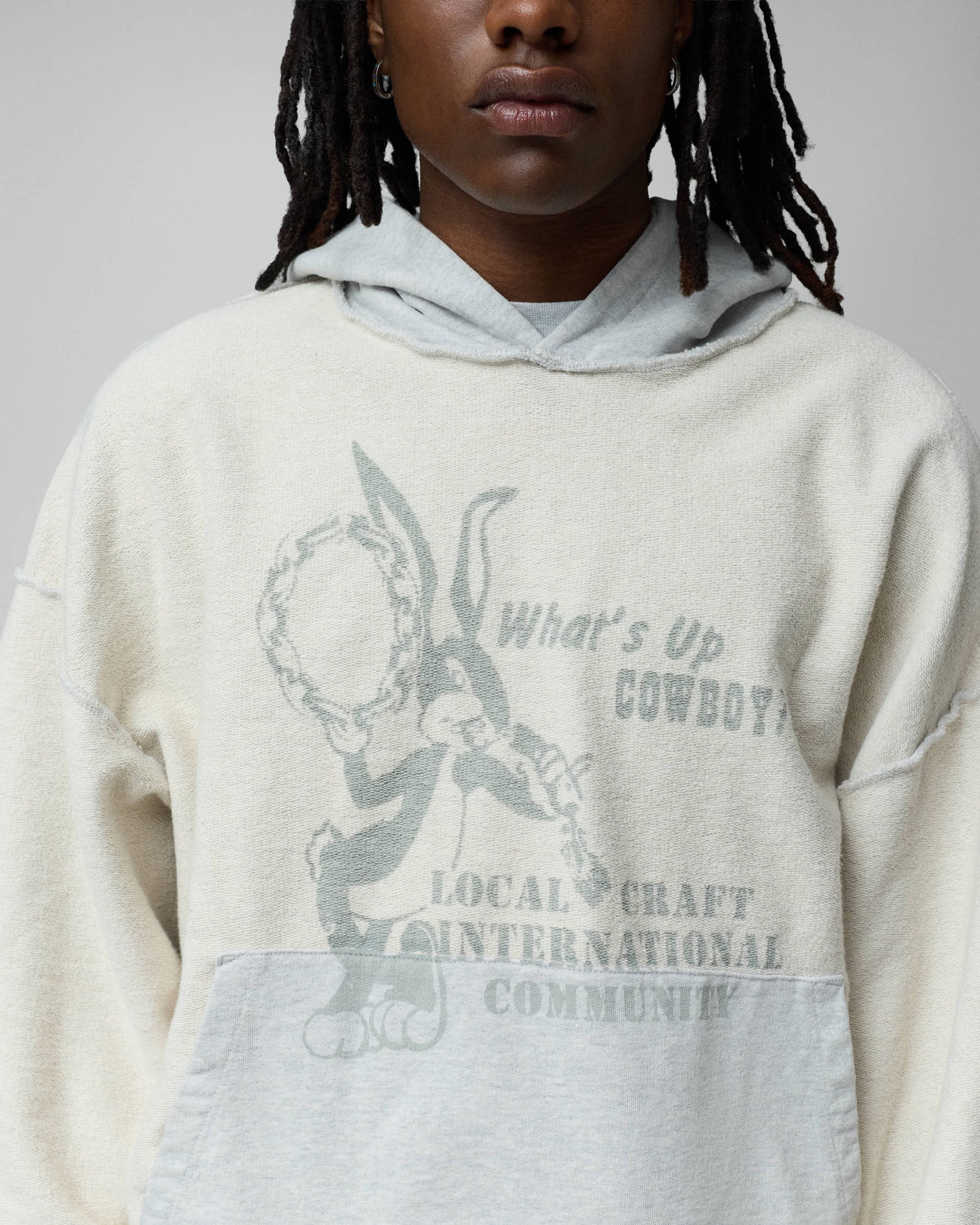 TwoJeys Local Craft Hoodie Grey Melange