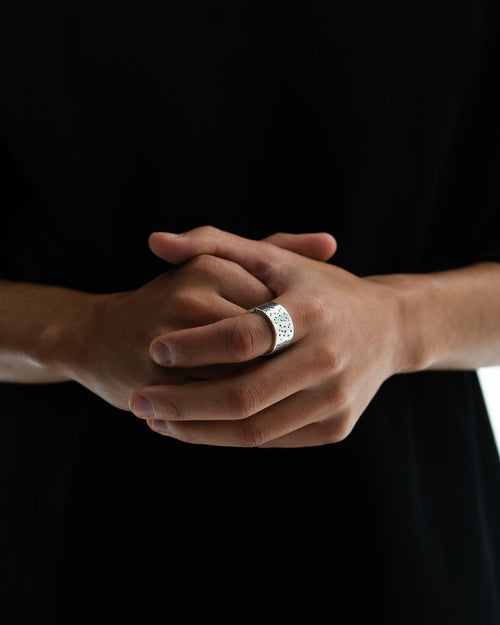 TwoJeys Bold Bearing Ring Silver