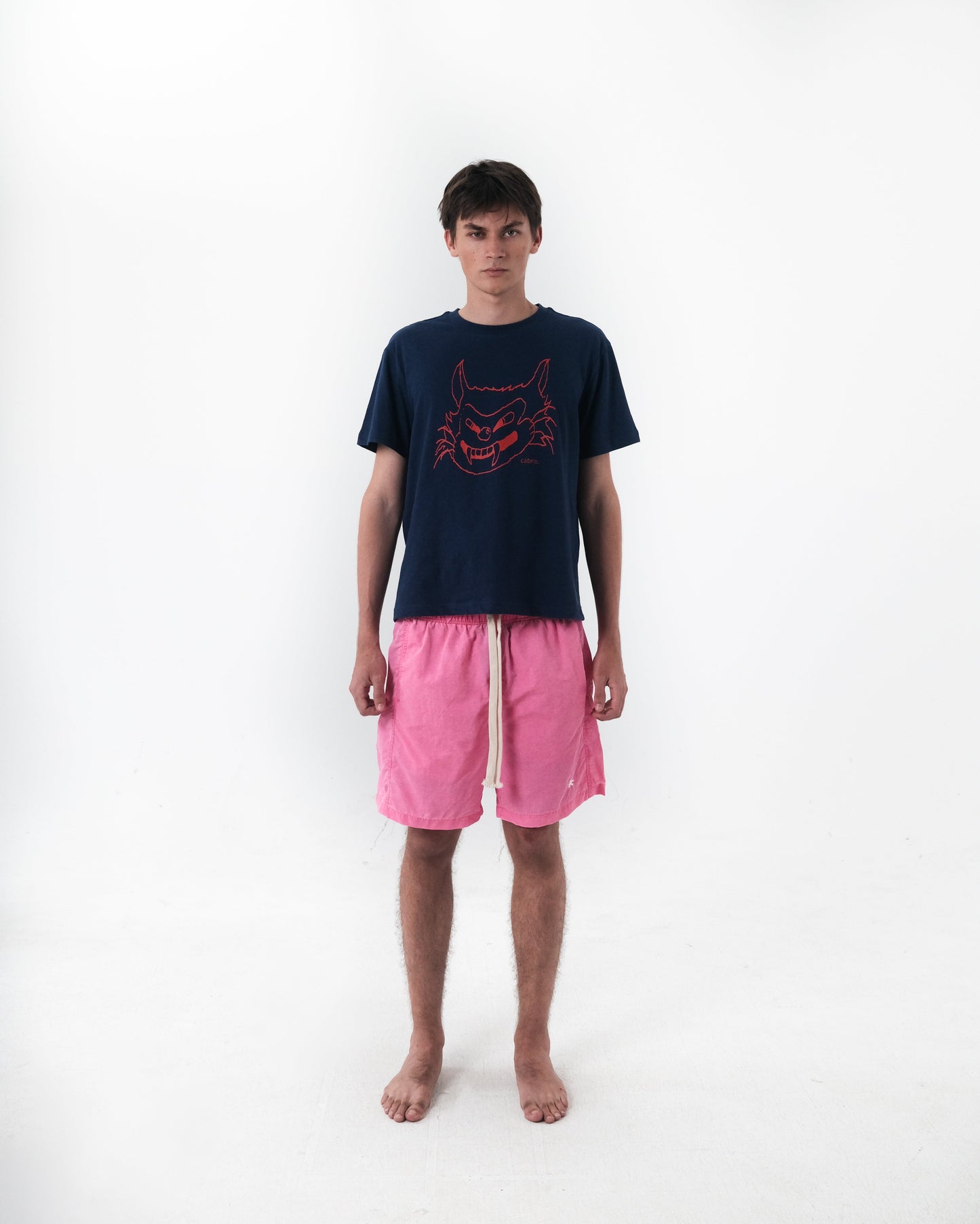 Cabrio Da Cat Tee Navy - look