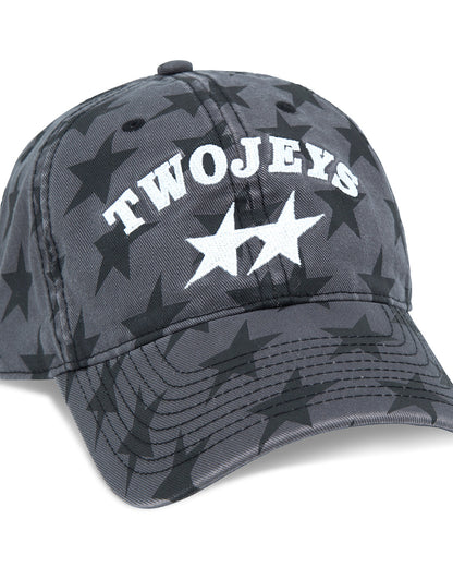 TwoJeys All-Over Black Dad Cap