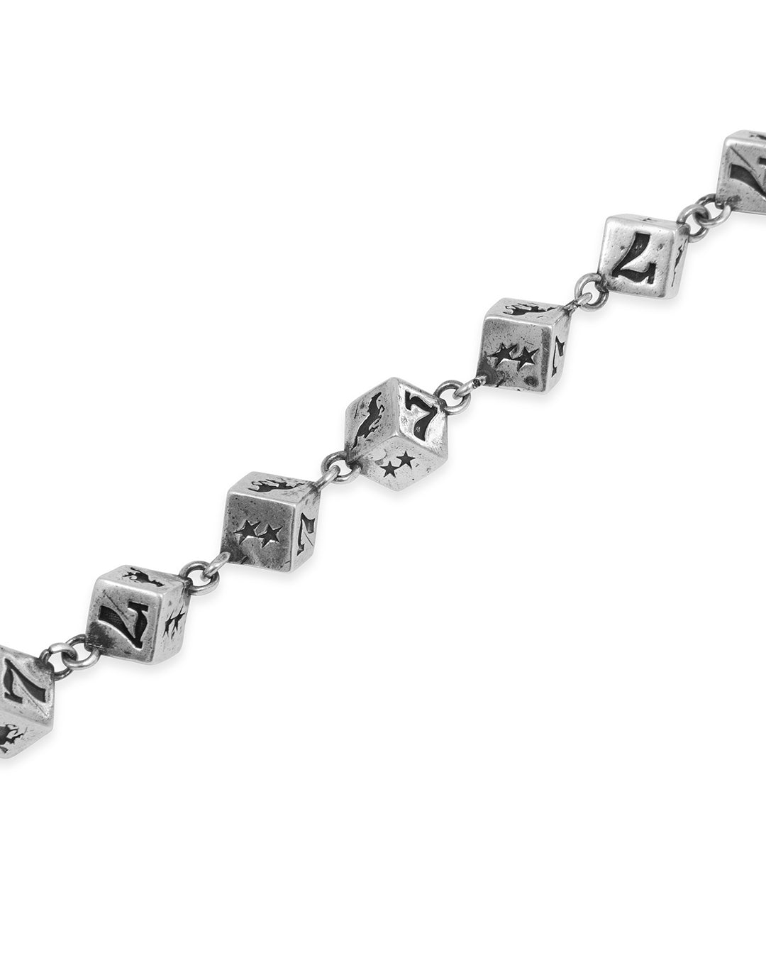 TwoJeys Dice Bracelet — Silver