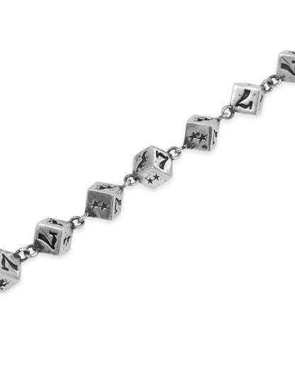 TwoJeys Dice Bracelet — Silver