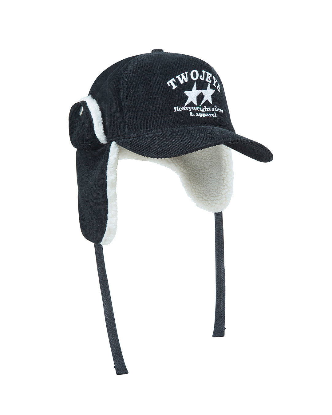 TwoJeys Heavy Silver Black Earflap