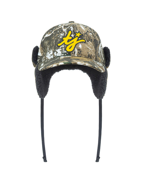 TwoJeys TJ Initials Camo Earflap