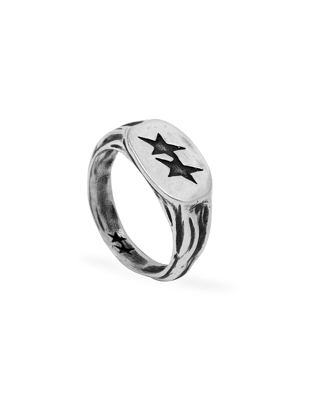 TwoJeys Superstar Signet Ring Silver