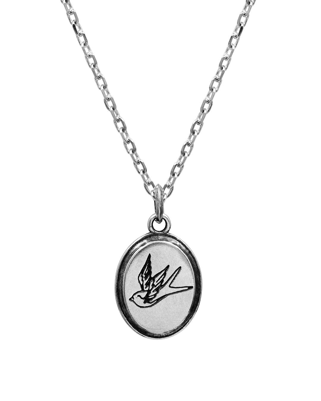 TwoJeys Plate Liberty Necklace Silver