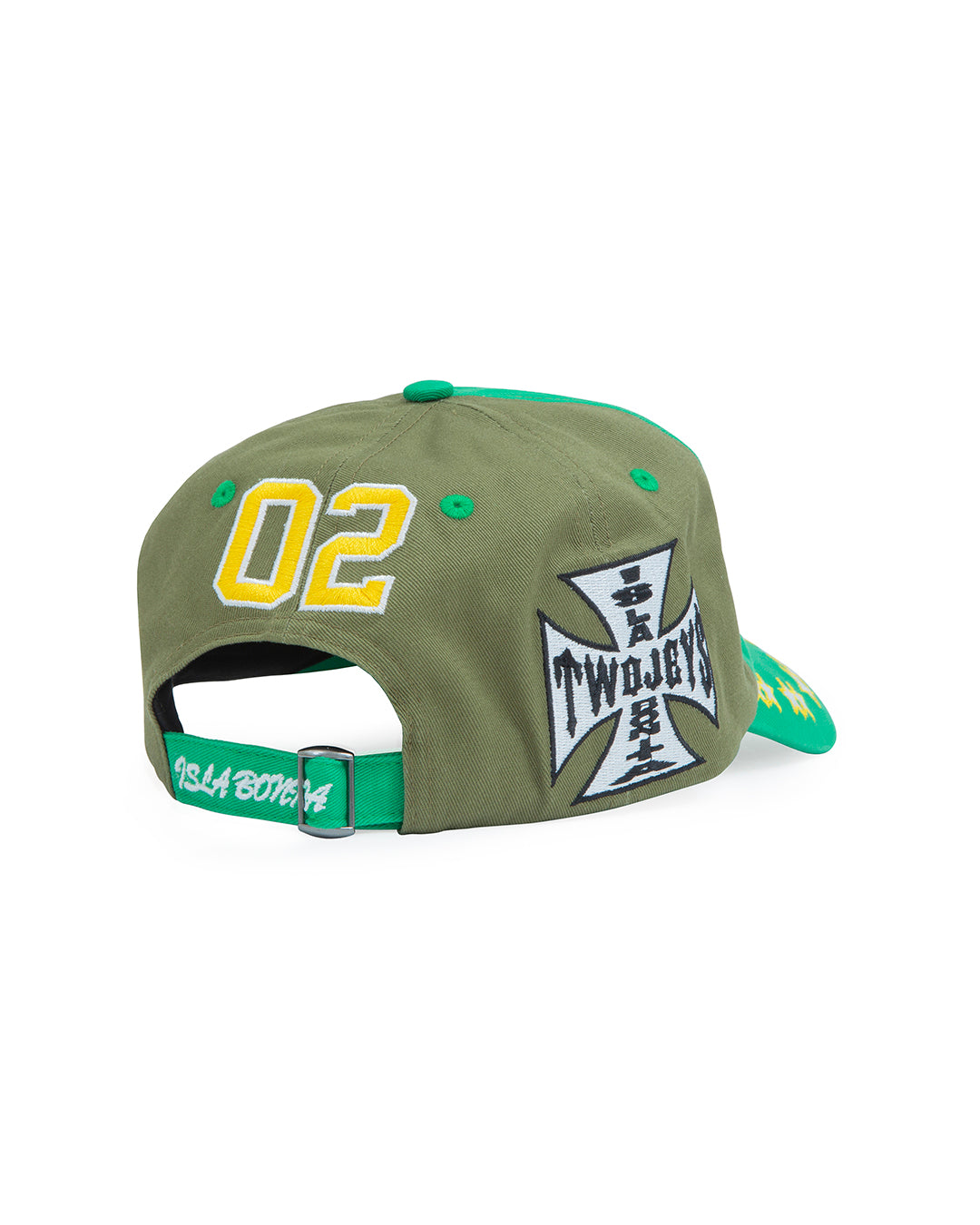 TwoJeys Embroidered Green Dad Cap