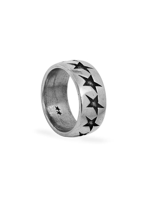 TwoJeys Starline Ring L — Silver