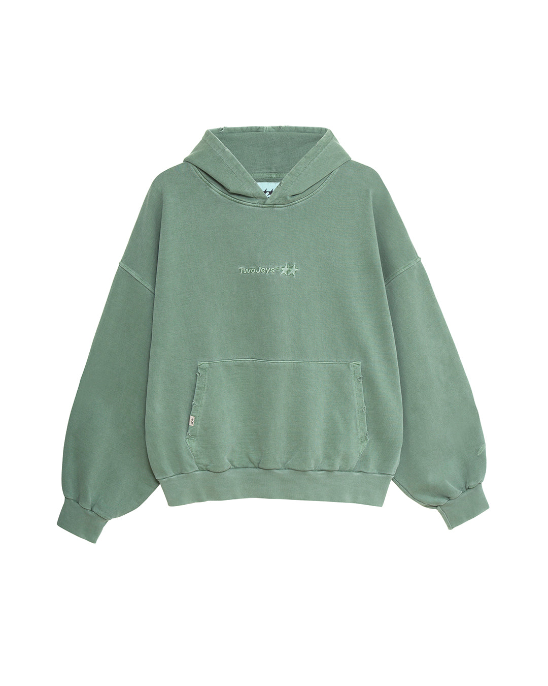 TwoJeys Pigment Dyed Green Icon Hoodie